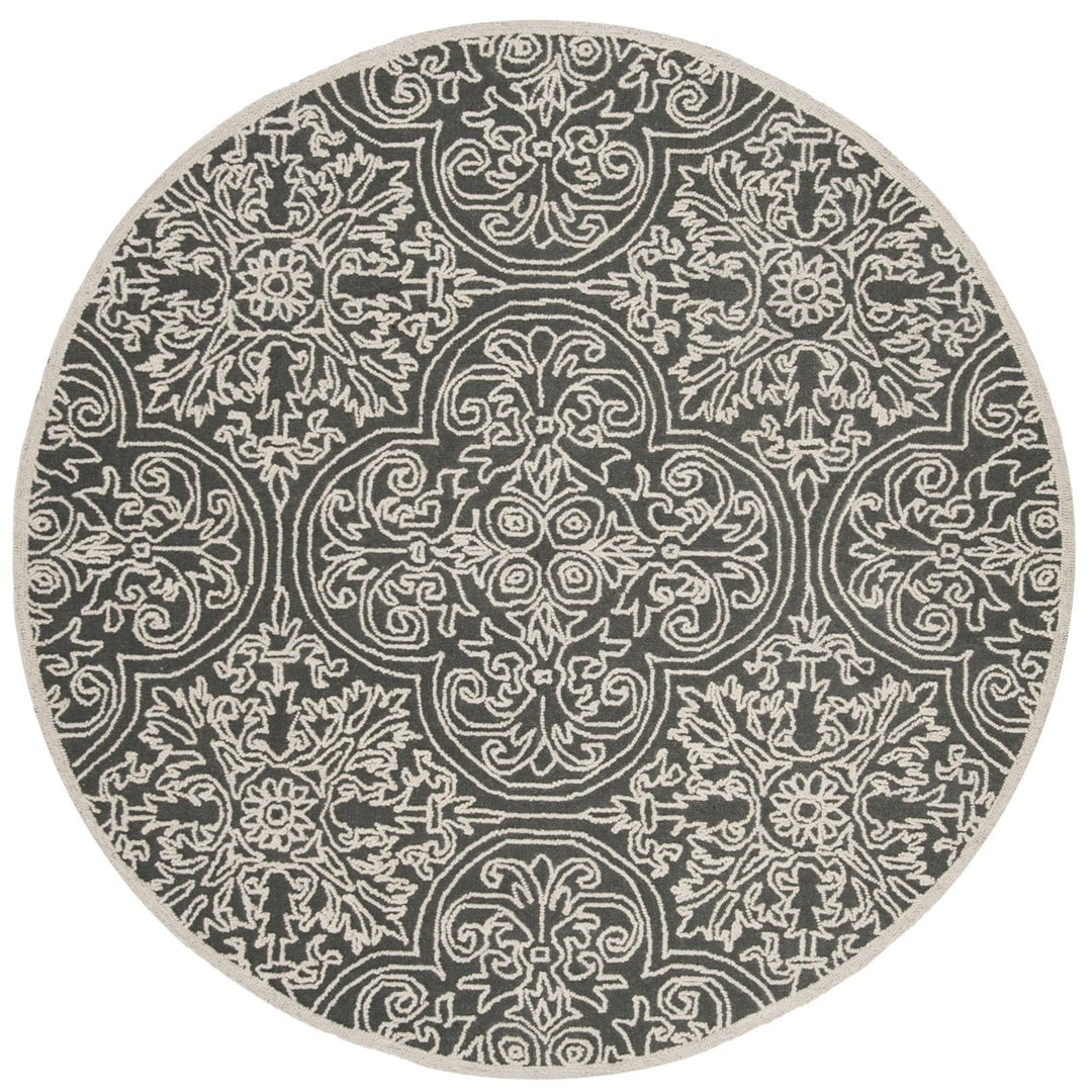 SAFAVIEH Trace TRC101A Dark Grey / Light Grey Rug Image 1