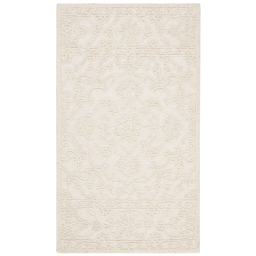 SAFAVIEH Trace Collection TRC102C Handmade Ivory Rug Image 3