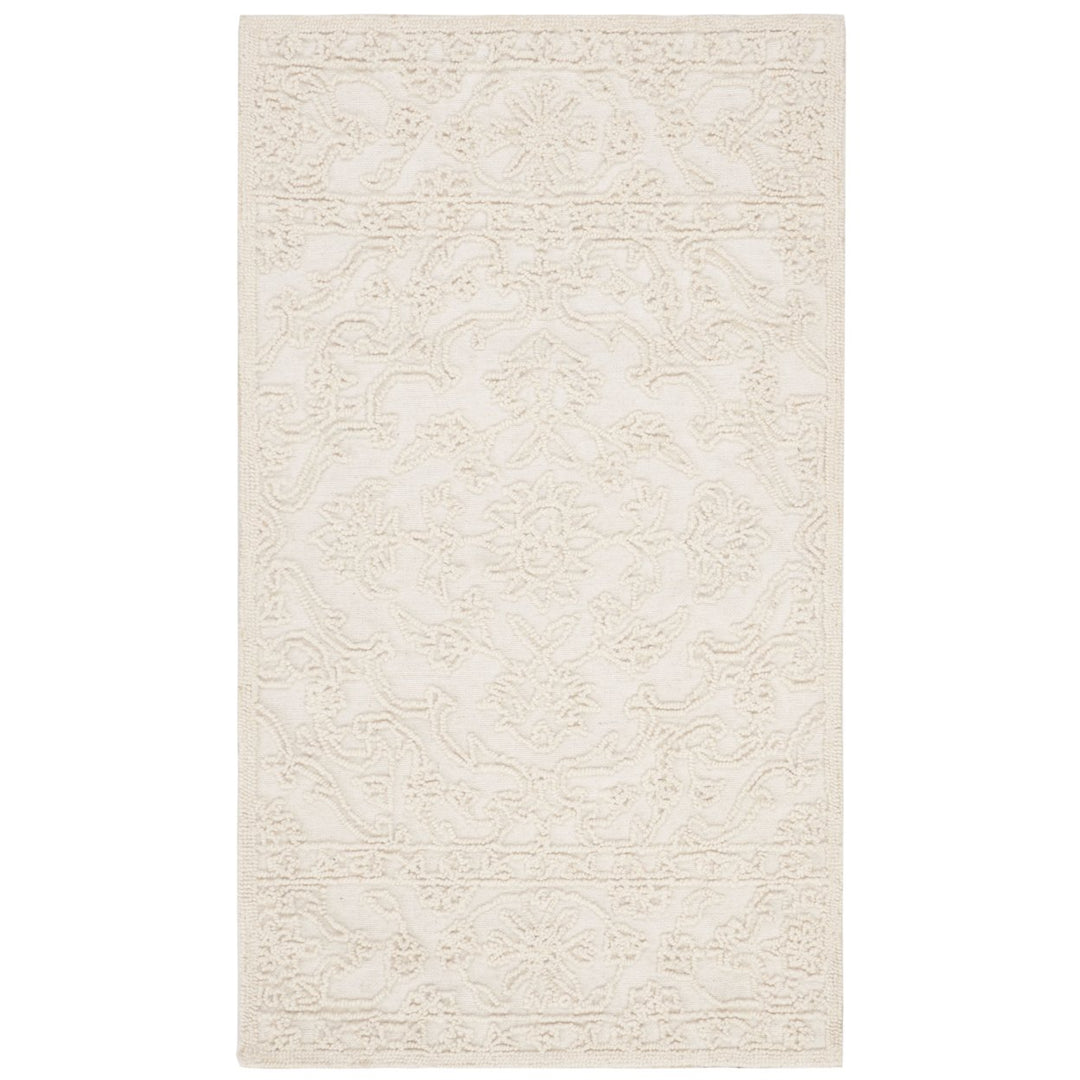 SAFAVIEH Trace Collection TRC102C Handmade Ivory Rug Image 1