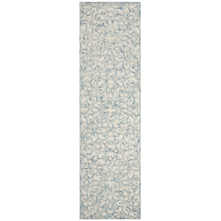 SAFAVIEH Trace TRC103B Handmade Blue / Ivory Rug Image 4