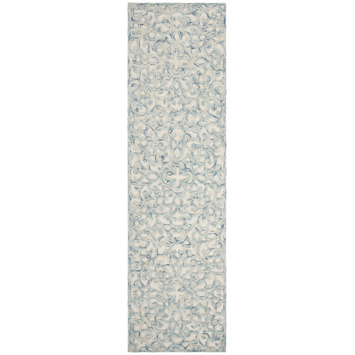 SAFAVIEH Trace TRC103B Handmade Blue / Ivory Rug Image 1