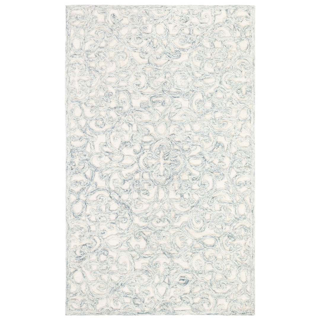 SAFAVIEH Trace TRC103H Handmade Charcoal / Ivory Rug Image 1