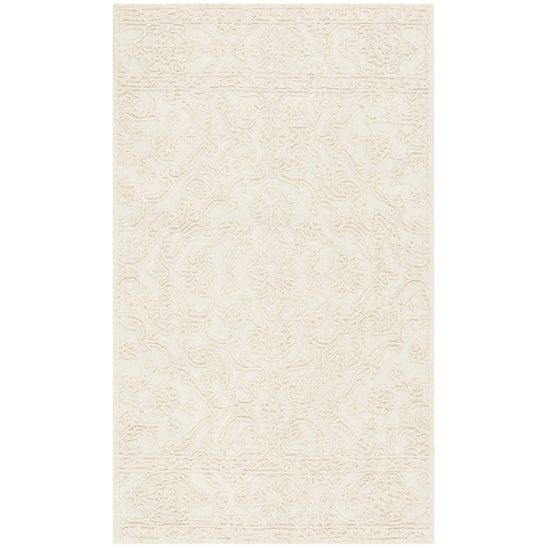 SAFAVIEH Trace Collection TRC102C Handmade Ivory Rug Image 1