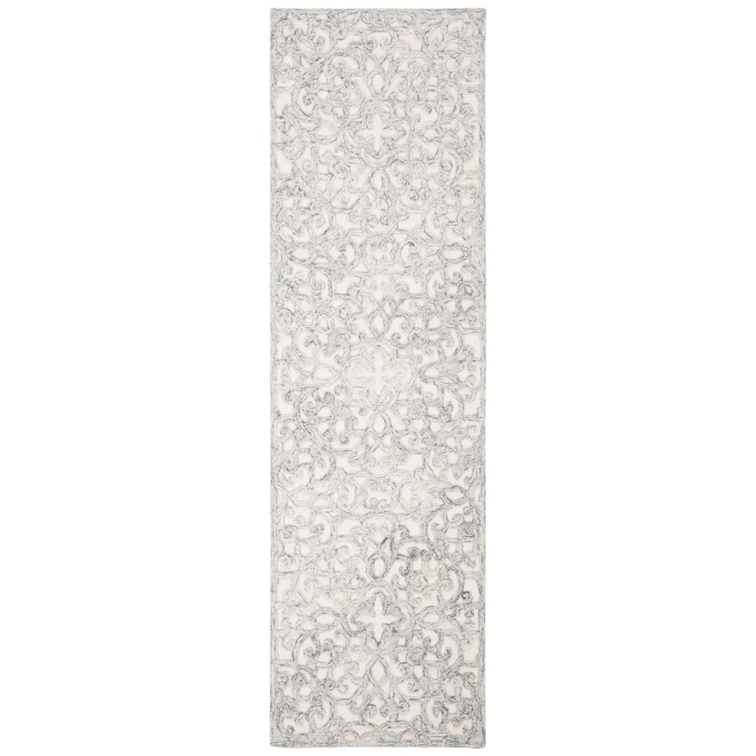 SAFAVIEH Trace TRC103H Handmade Charcoal / Ivory Rug Image 1