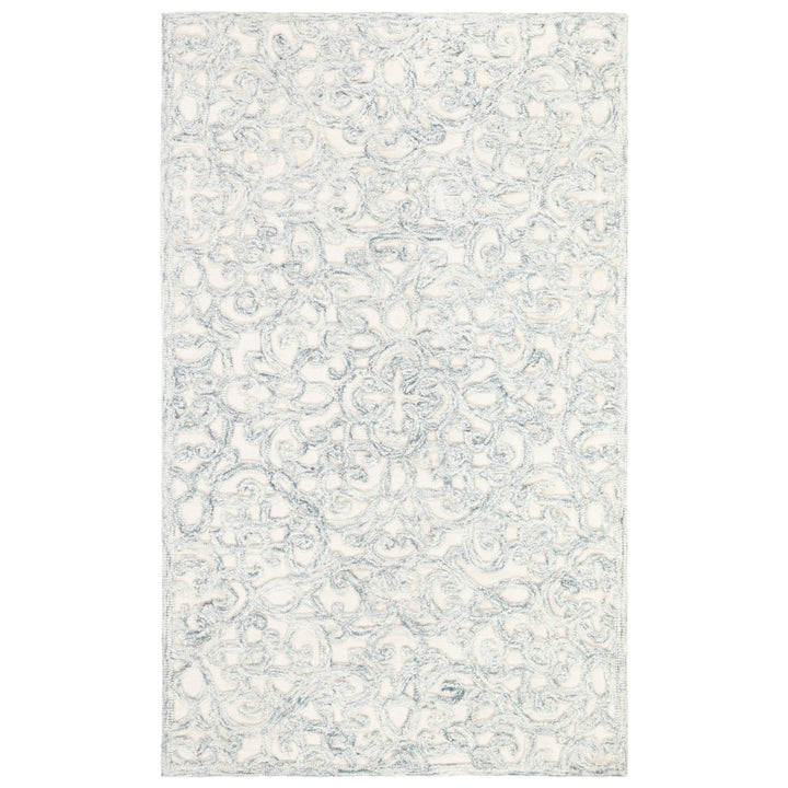 SAFAVIEH Trace TRC103H Handmade Charcoal / Ivory Rug Image 1