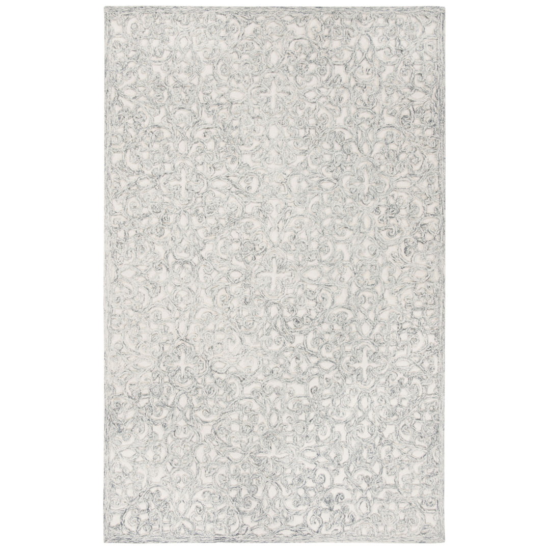 SAFAVIEH Trace TRC103H Handmade Charcoal / Ivory Rug Image 6