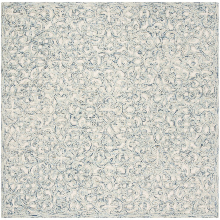 SAFAVIEH Trace TRC103B Handmade Blue / Ivory Rug Image 1