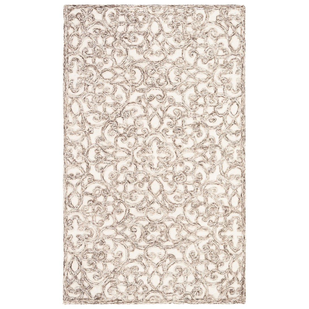 SAFAVIEH Trace TRC103T Handmade Brown / Ivory Rug Image 1