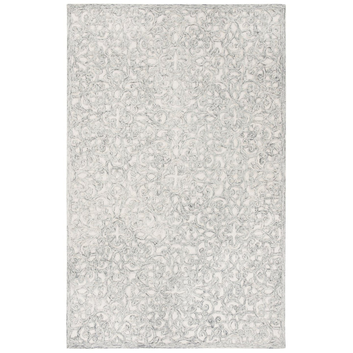 SAFAVIEH Trace TRC103H Handmade Charcoal / Ivory Rug Image 1