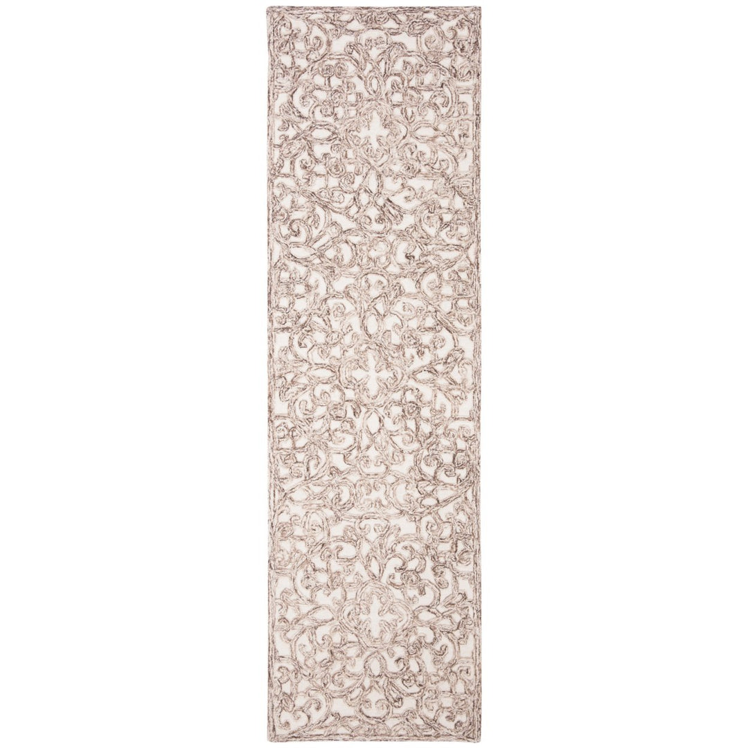 SAFAVIEH Trace TRC103T Handmade Brown / Ivory Rug Image 1