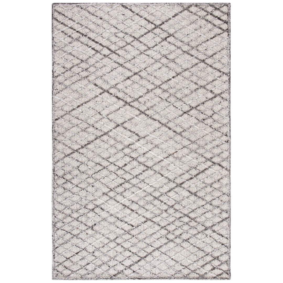 SAFAVIEH Trace TRC204F Handmade Grey / Ivory Rug Image 1