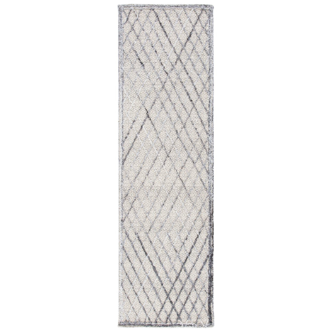 SAFAVIEH Trace TRC204F Handmade Grey / Ivory Rug Image 1