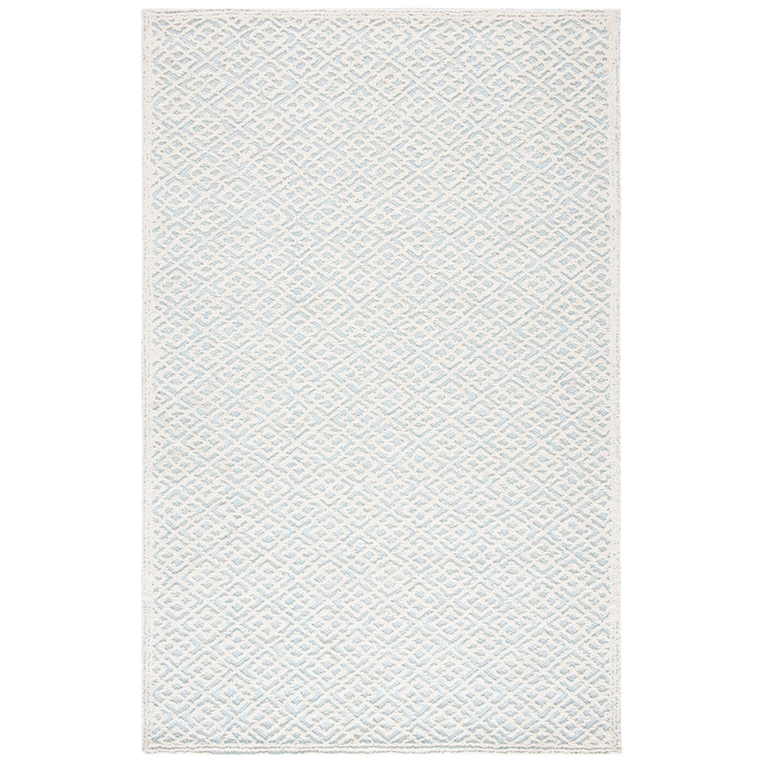 SAFAVIEH Trace TRC224A Handmade Ivory / Blue Rug Image 1