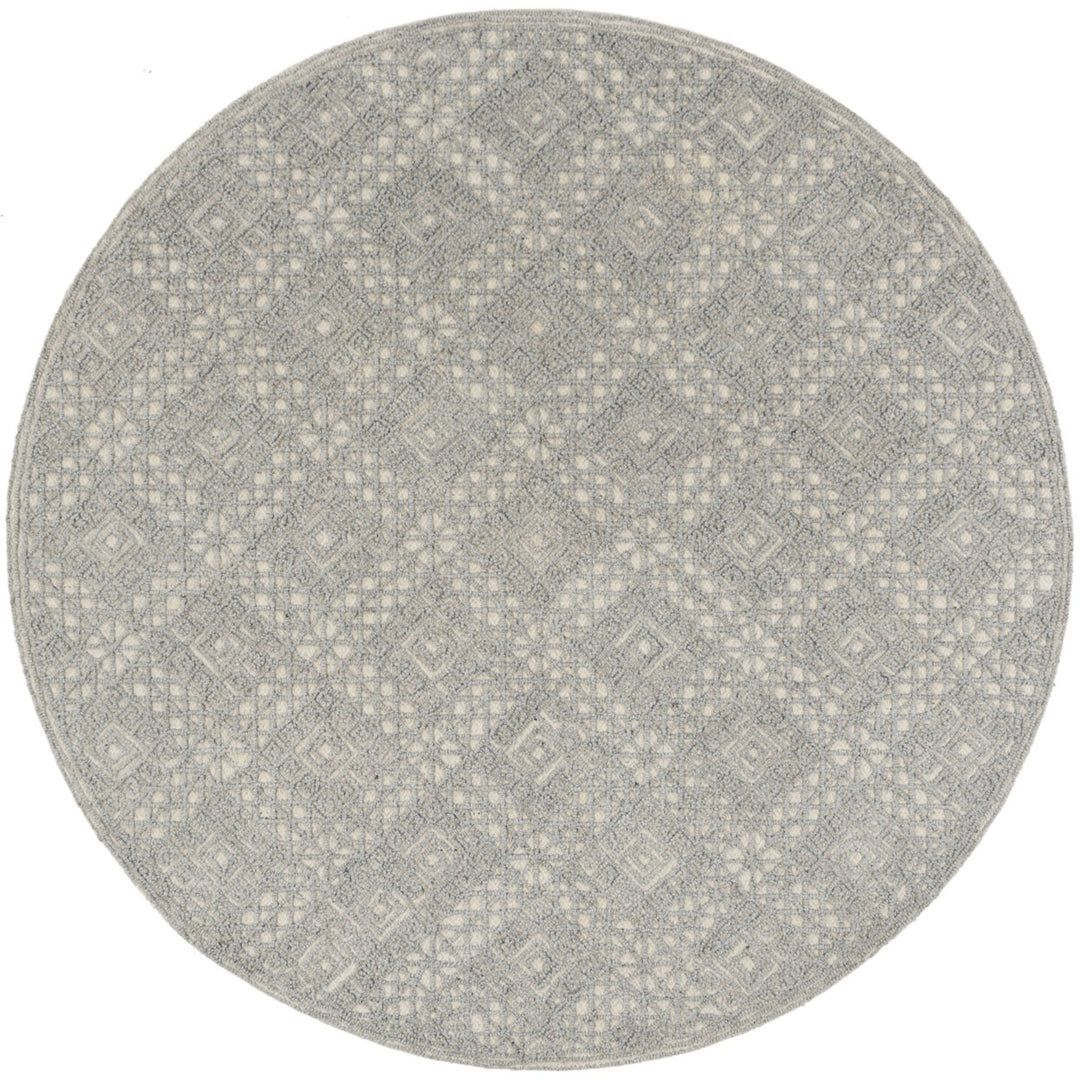 SAFAVIEH Trace Collection TRC255G Handmade Grey/Grey Rug Image 1