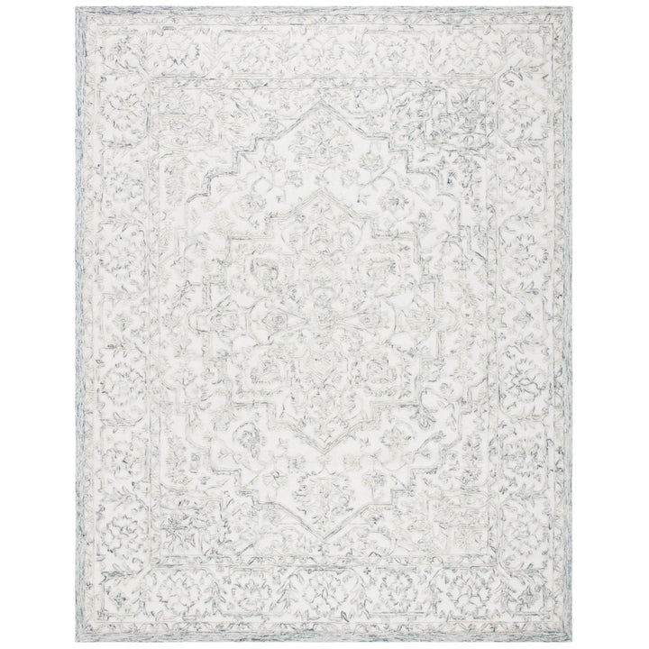 SAFAVIEH Trace TRC302H Handmade Ivory / Charcoal Rug Image 1