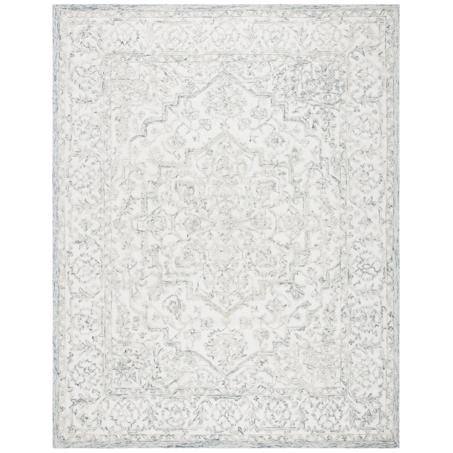 SAFAVIEH Trace TRC302H Handmade Ivory / Charcoal Rug Image 1