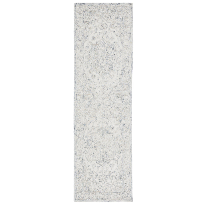 SAFAVIEH Trace TRC302H Handmade Ivory / Charcoal Rug Image 5