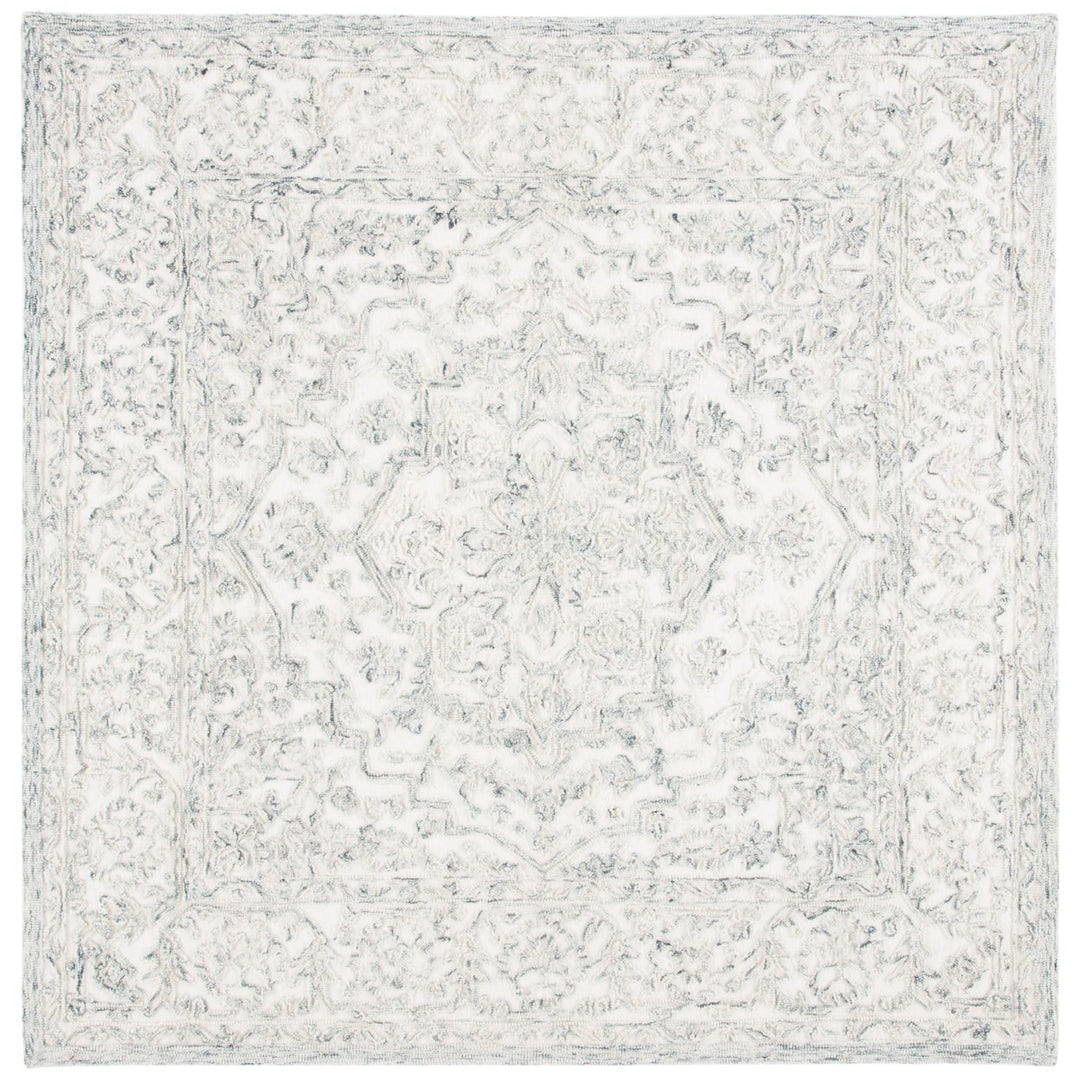 SAFAVIEH Trace TRC302H Handmade Ivory / Charcoal Rug Image 1