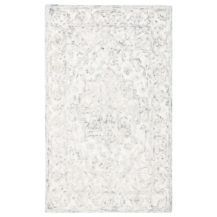 SAFAVIEH Trace TRC302H Handmade Ivory / Charcoal Rug Image 1