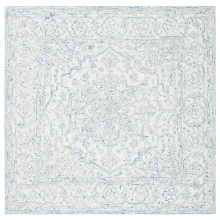 SAFAVIEH Trace TRC302M Handmade Ivory / Blue Rug Image 1