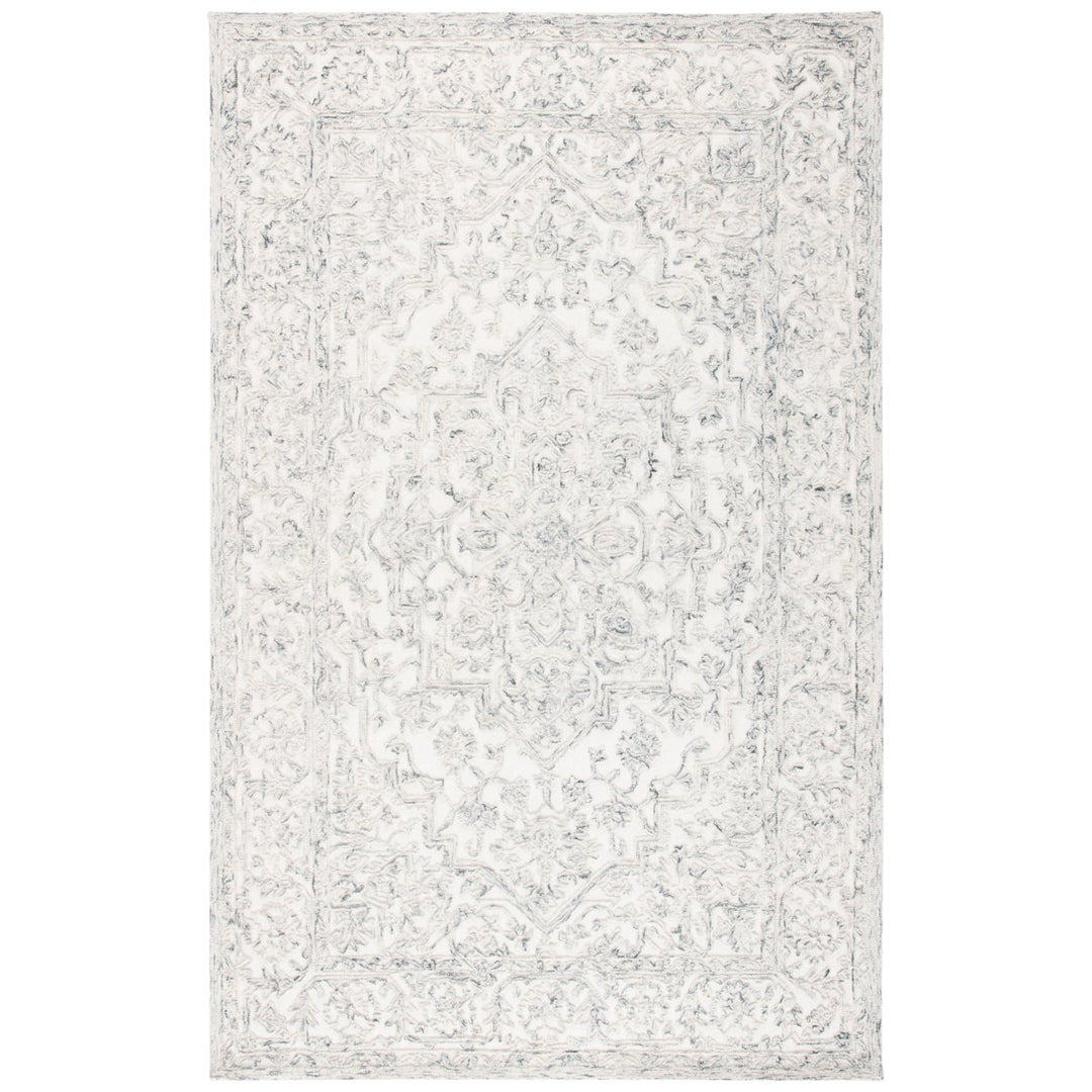 SAFAVIEH Trace TRC302H Handmade Ivory / Charcoal Rug Image 1