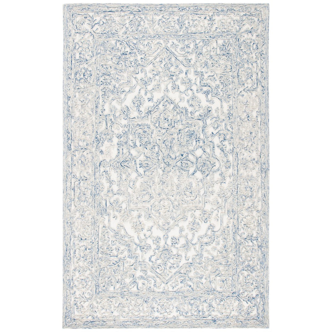 SAFAVIEH Trace TRC302M Handmade Ivory / Blue Rug Image 1