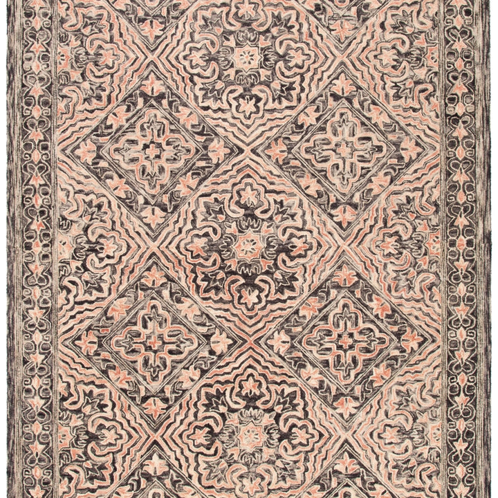 SAFAVIEH Trace Collection TRC507Z Handmade Black/Red Rug Image 1
