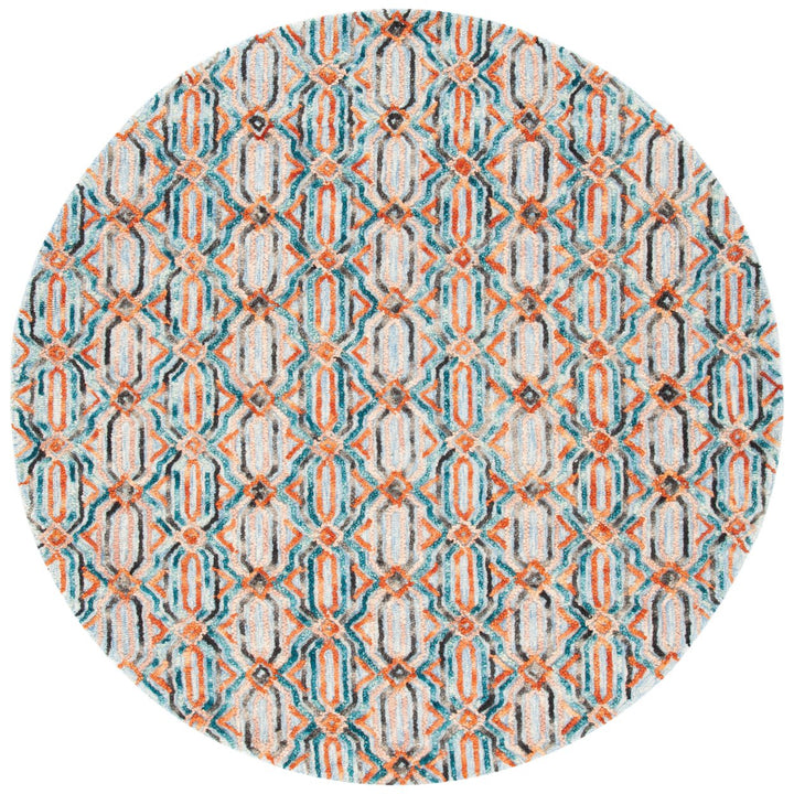 SAFAVIEH Trace TRC511M Handmade Light Blue / Blue Rug Image 1