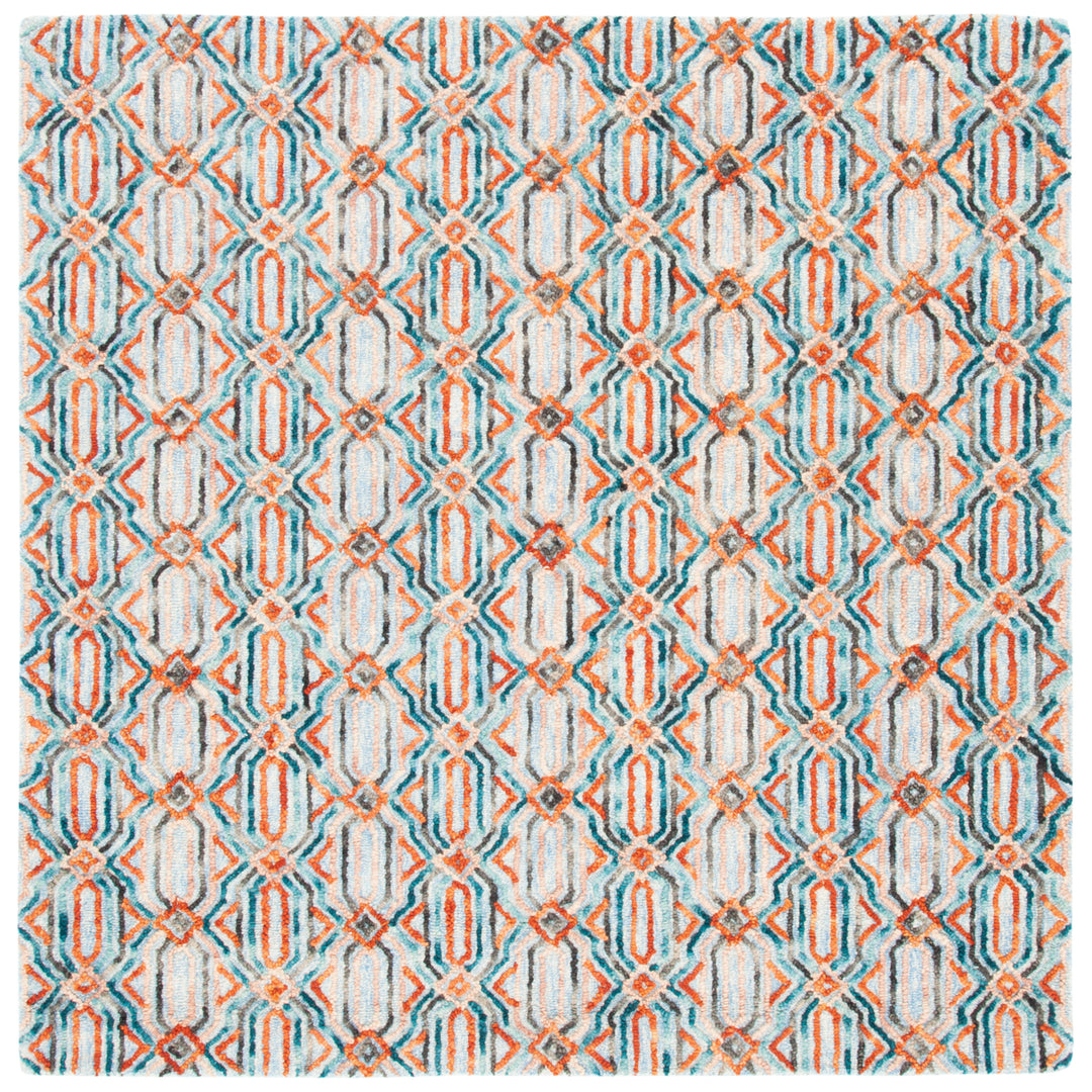 SAFAVIEH Trace TRC511M Handmade Light Blue / Blue Rug Image 6