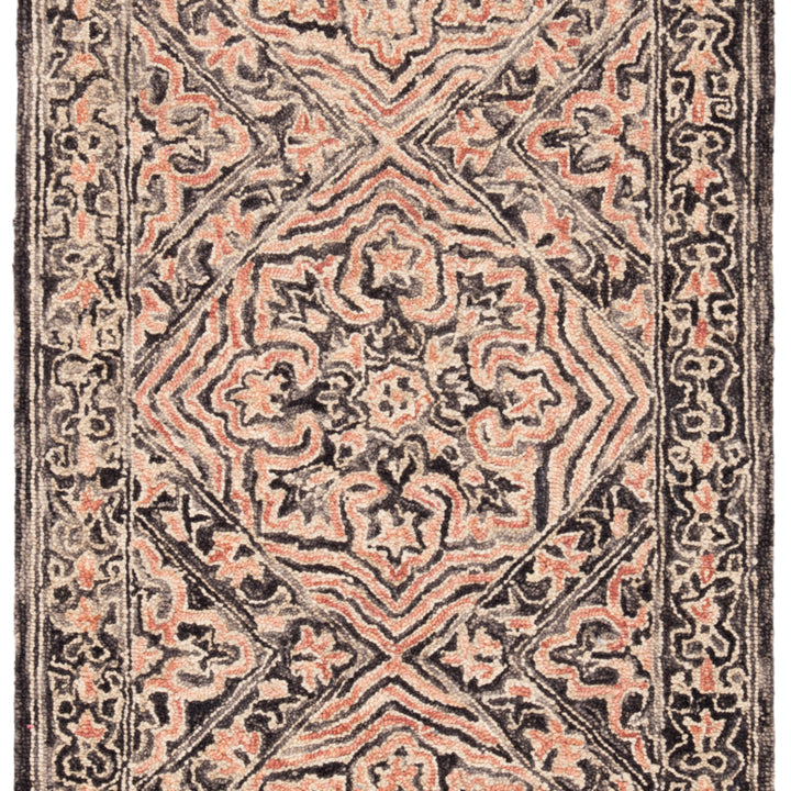 SAFAVIEH Trace Collection TRC507Z Handmade Black/Red Rug Image 10