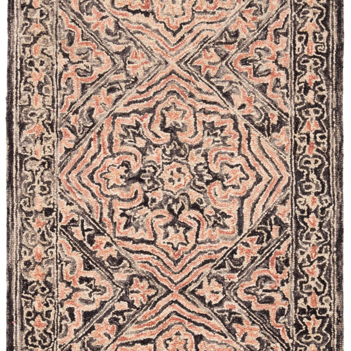 SAFAVIEH Trace Collection TRC507Z Handmade Black/Red Rug Image 1