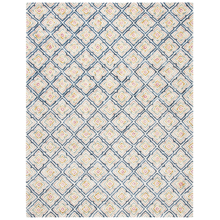 SAFAVIEH Trace TRC512A Handmade Ivory / Navy Rug Image 1