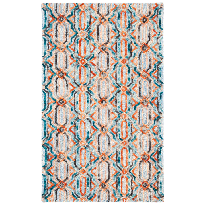 SAFAVIEH Trace TRC511M Handmade Light Blue / Blue Rug Image 10