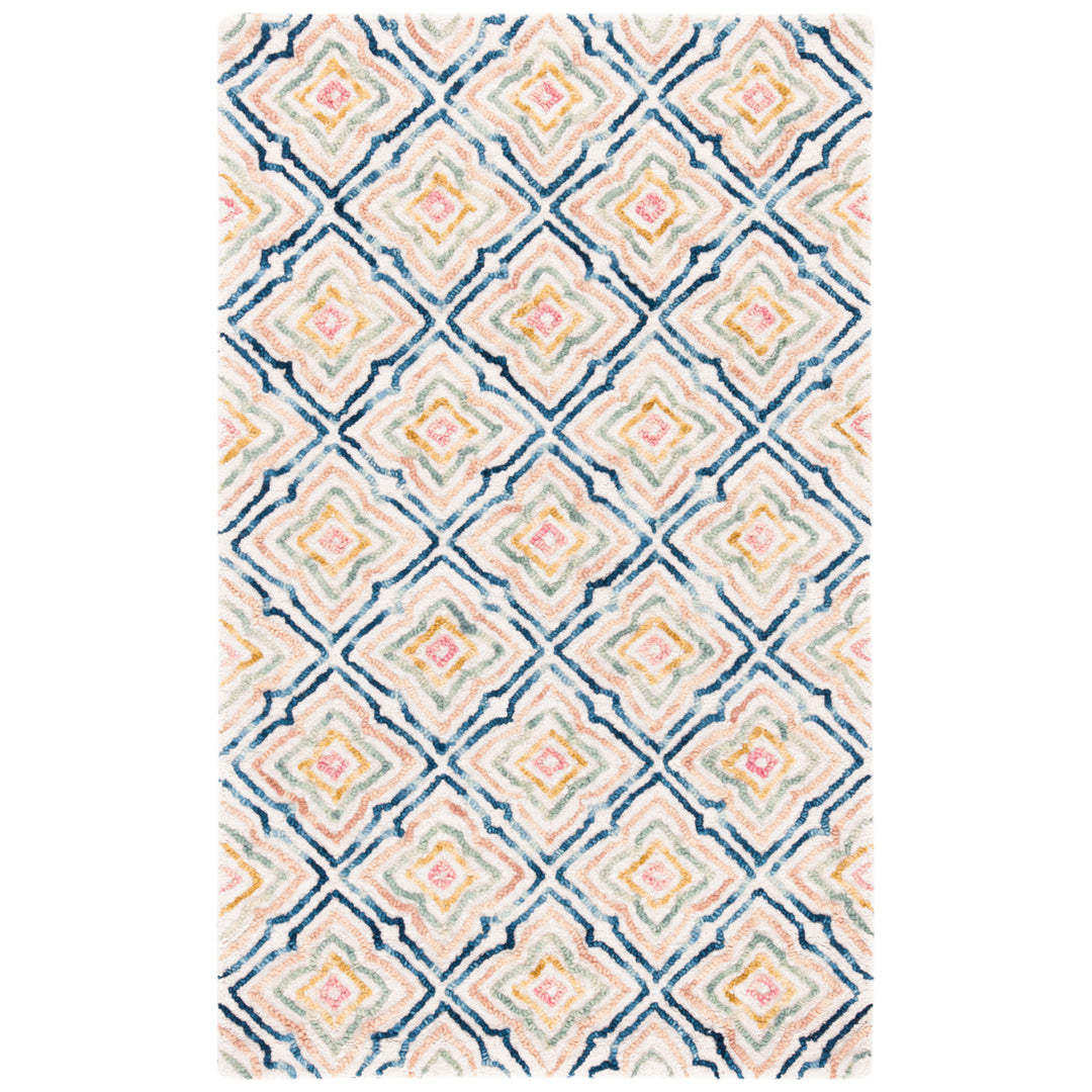 SAFAVIEH Trace TRC512A Handmade Ivory / Navy Rug Image 10