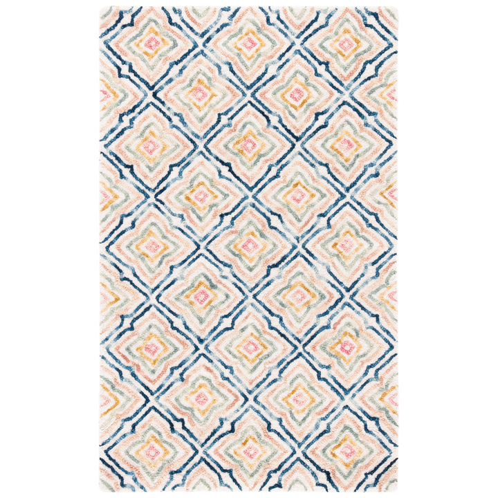 SAFAVIEH Trace TRC512A Handmade Ivory / Navy Rug Image 10