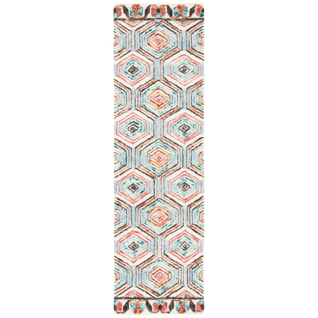 SAFAVIEH Trace TRC522A Handmade Ivory / Light Blue Rug Image 1