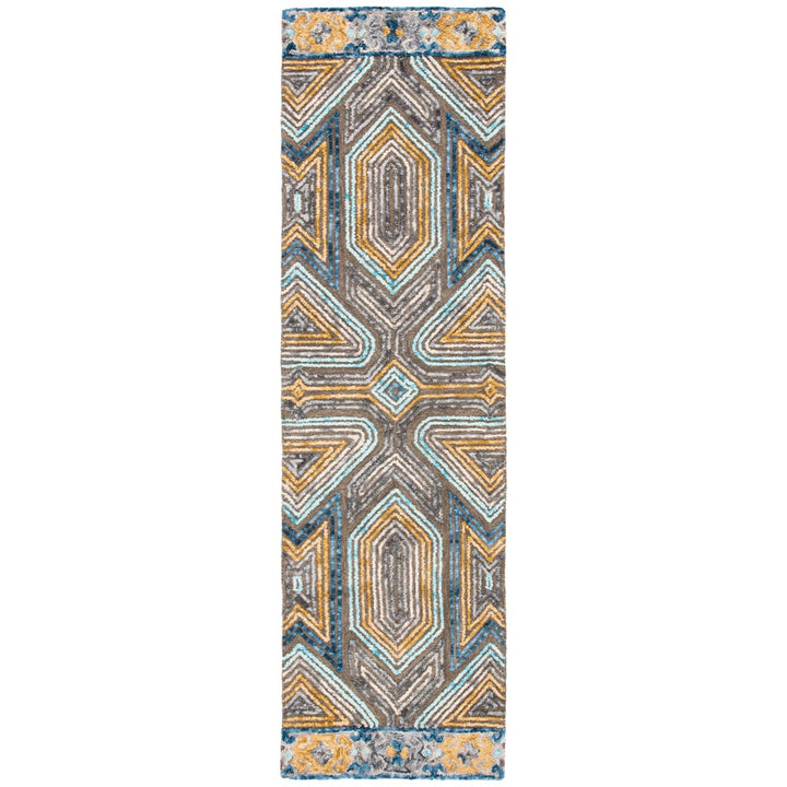 SAFAVIEH Trace TRC518F Handmade Grey / Beige Rug Image 1