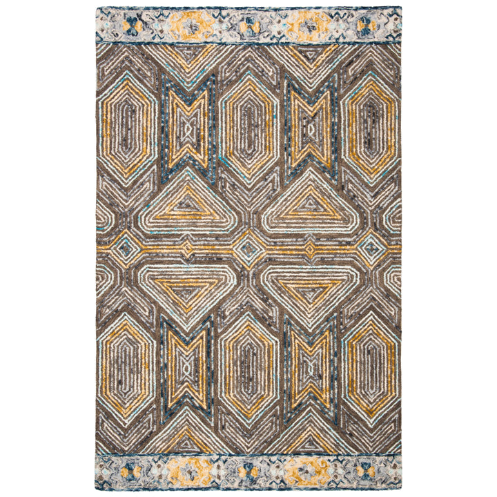 SAFAVIEH Trace TRC518F Handmade Grey / Beige Rug Image 11