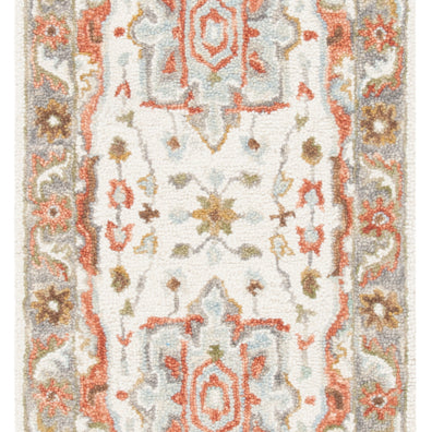 SAFAVIEH Trace Collection TRC523A Handmade Ivory/Red Rug Image 5