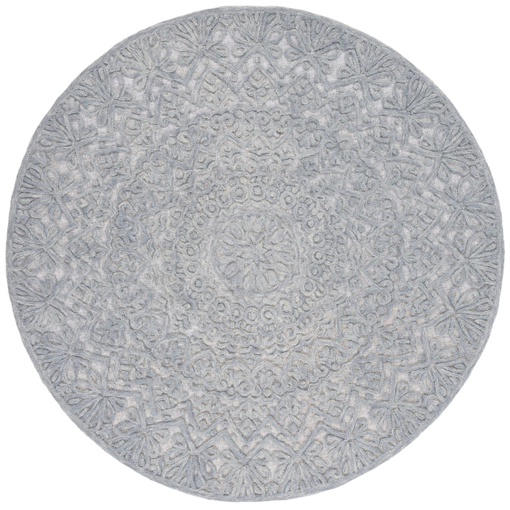 SAFAVIEH Trace Collection TRC601F Light Grey Rug Image 4