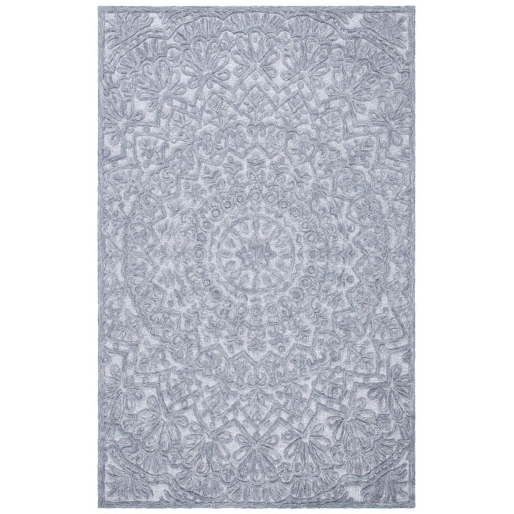 SAFAVIEH Trace Collection TRC601F Light Grey Rug Image 1