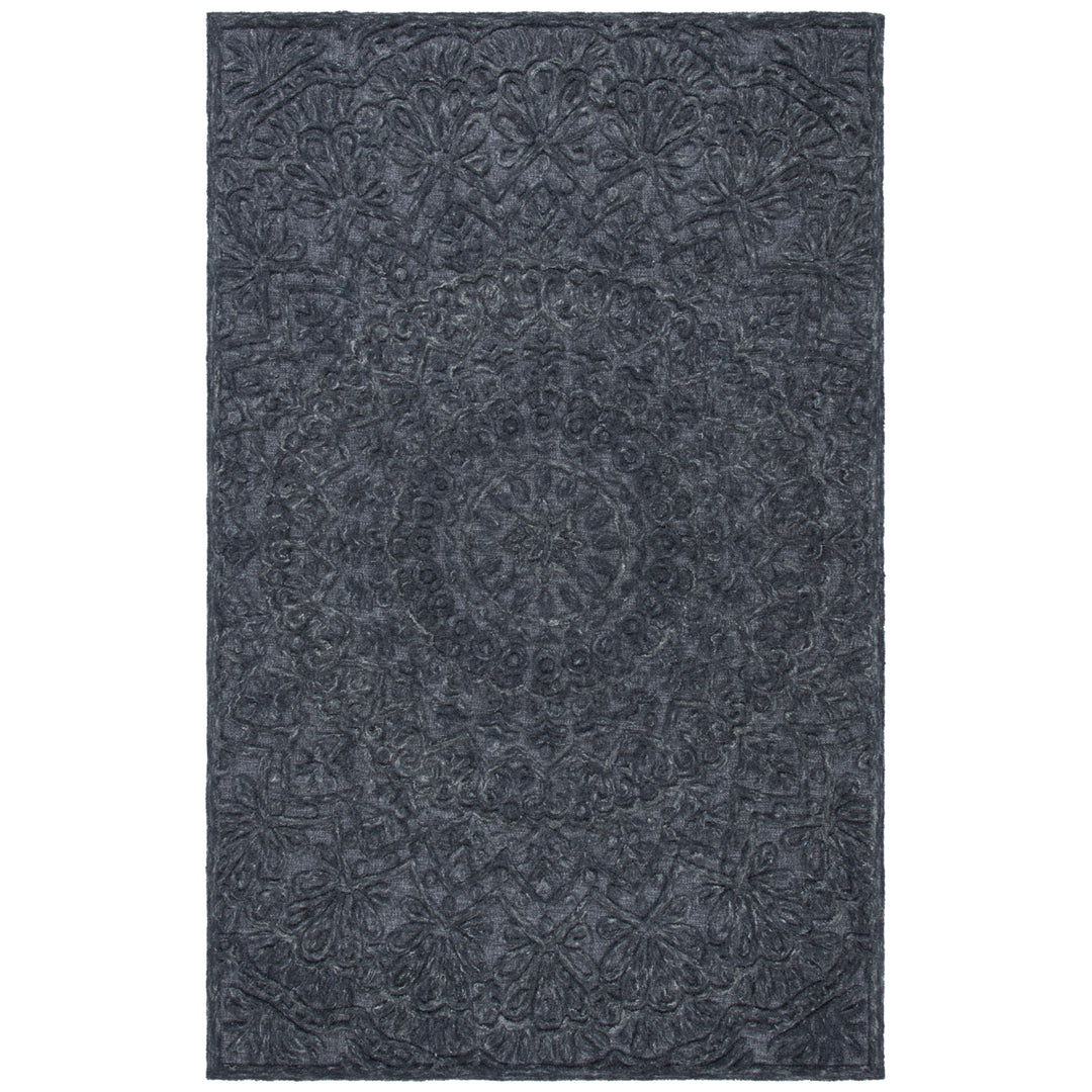 SAFAVIEH Trace Collection TRC601H Dark Grey Rug Image 10