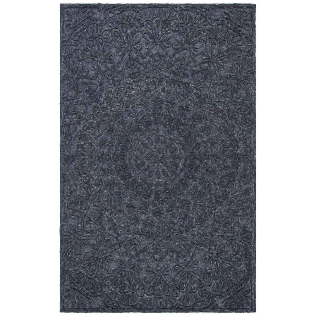 SAFAVIEH Trace Collection TRC601H Dark Grey Rug Image 1