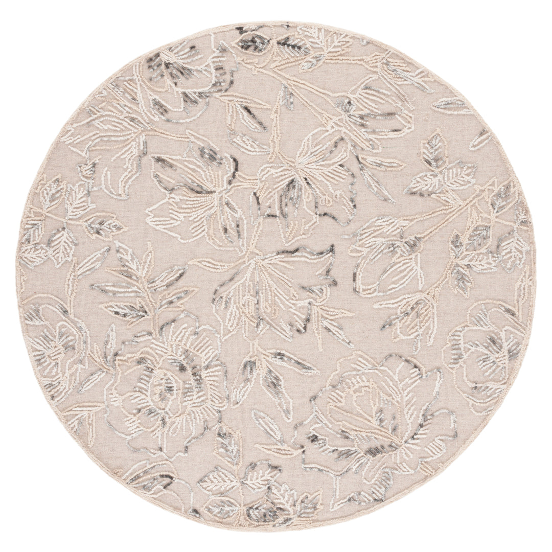 SAFAVIEH Trace TRC803B Handmade Beige / Grey Rug Image 4