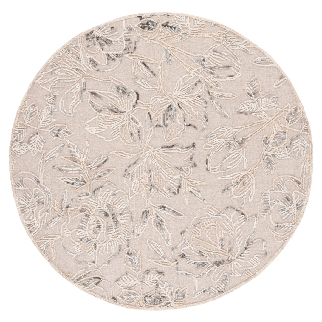 SAFAVIEH Trace TRC803B Handmade Beige / Grey Rug Image 1