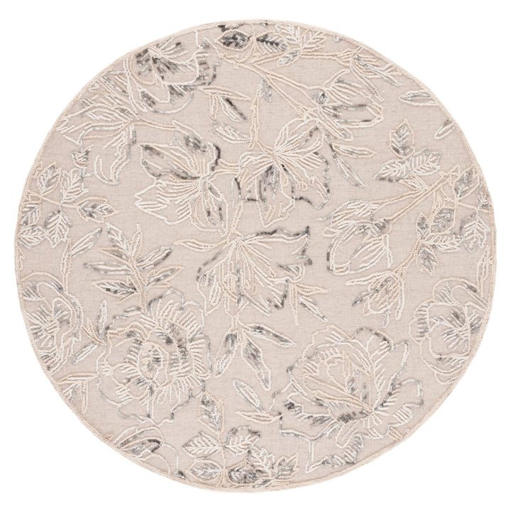 SAFAVIEH Trace TRC803B Handmade Beige / Grey Rug Image 1