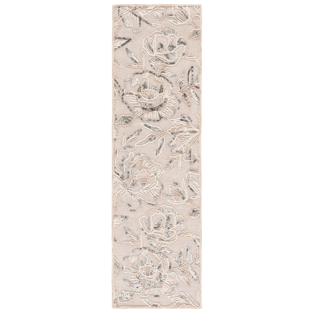 SAFAVIEH Trace TRC803B Handmade Beige / Grey Rug Image 5