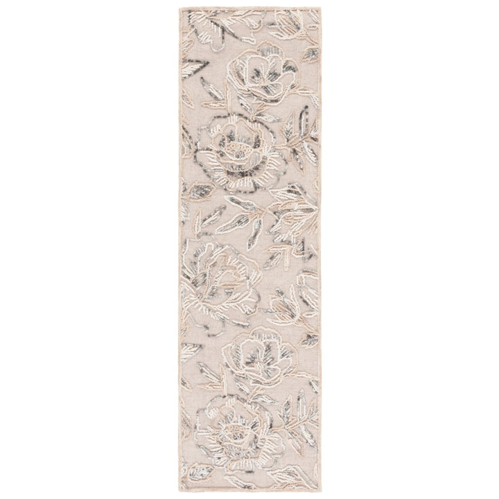 SAFAVIEH Trace TRC803B Handmade Beige / Grey Rug Image 1