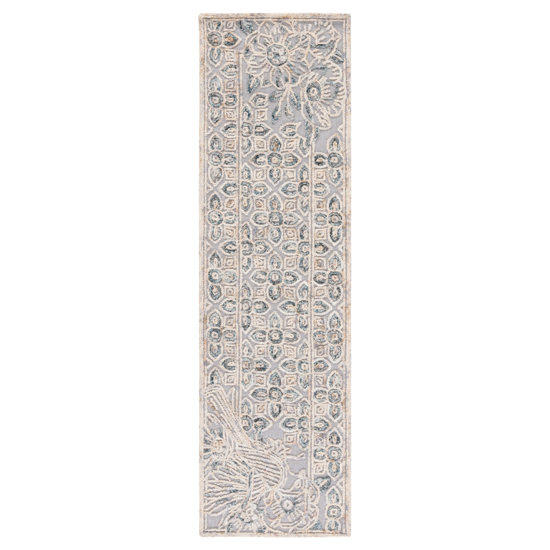 SAFAVIEH Trace TRC801F Handmade Grey / Beige Rug Image 5