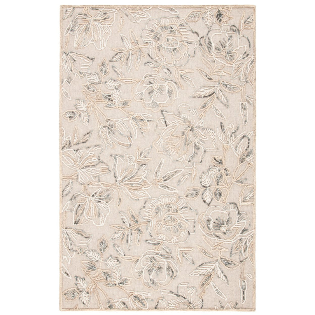 SAFAVIEH Trace TRC803B Handmade Beige / Grey Rug Image 1